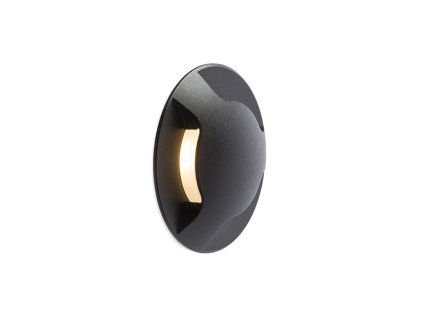 RENDL KICK III zápustná černá 230V LED 3W IP54 3000K (Barva/Materiál černá)
