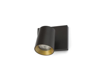 RENDL KENNY I přisazená černá/zlatá 230V LED GU10 8W (Barva Černá)