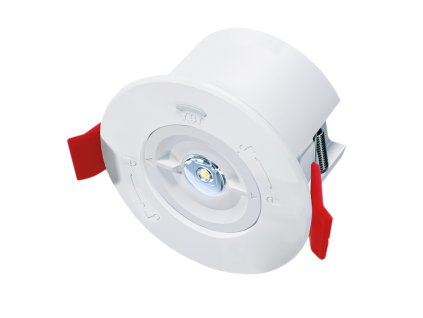 Solight LED nouzové osvětlení podhledové, 200lm, IP65, LiFePo4 1800mAh baterie, autotest (Barva krytu Bílá, Stupeň krytí (IP) IP65+, Barevná teplota (К) 6000 K)