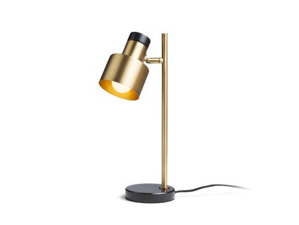 RENDL R14261 DIVINA stolní lampa, pracovní mosaz/dekor černý mramor
