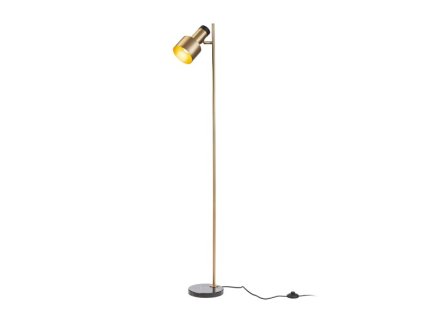 RENDL R14262 DIVINA stojanová lampa, ke čtení mosaz/dekor černý mramor