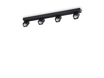 Ideal Lux RUDY PL4 SQUARE – moderní černé svítidlo 4x GU10