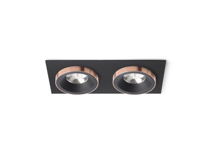 RENDL R13259 SHARM LED vestavné světlo, sady černá/černá měď