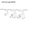 LED Track Light METRO white