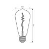 VIVALUX LED žárovka Filament E27-5W-2200K-DST64