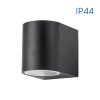 VIVALUX LED venkovní nástěnné svítidlo 1xGU10 BK IP44 PORTO/R