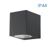 VIVALUX LED venkovní nástěnné svítidlo 1xGU10 BK IP44