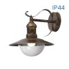 VIVALUX Nástěnná lampa staré zlato E27-230V-IP44-WD010/AB