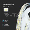 LED pásek 17W 24V IP20 150Lm/W VT-2835 5m