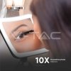 V-TAC LED zrcadlo 3,2W-3 x baterie AA -černé tělo-VT-7535