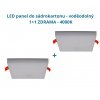LED panel do sádrokartonu voděodolný 1+1 ZDRAMA (1)