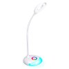 Solight LED stolní lampička nabíjecí, 5W, RGB podsvícení, stmívatelná, USB napájení (Barevná teplota (К) 5000 K, Barva krytu Bílá)