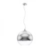 RENDL BEAU MONDE 35 závěsná chromované sklo/čiré sklo 230V LED E27 15W (Barva / Materiál chromované sklo, čiré sklo)