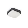 RENDL TARIS SQ 17 přisazená černá plast 230V LED 8W IP54 3000K (Barva / Materiál plast)