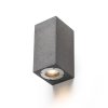 RENDL KANE II nástěnná beton/dekor tmavý granit 230V LED GU10 2x5W IP65 (Barva / Materiál beton, dekor tmavý granit)