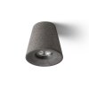 RENDL VOLCA stropní beton/dekor tmavý granit 230V LED GU10 5W (Barva / Materiál beton, dekor tmavý granit)