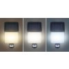 Solight LED solární osvětlení se senzorem, 11W, 1200lm, 3 CCT, Li-Ion, černá (Stupeň krytí (IP) IP54, Barva krytu Černá, Barevná teplota (К) 3000-6000 K)