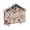 Solight LED adventní kalendář - horská chata, 10x LED, 50x40cm, 2x AA (Stupeň krytí (IP) IP20, Barevná teplota Teplá bílá)
