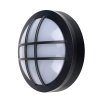Solight LED venkovní osvětlení kulaté s mřížkou, 13W, 910lm, 4000K, IP65, 17cm, černá (Barva krytu Černá, Stupeň krytí (IP) IP65+, Barevná teplota (К) 4000 K)