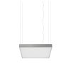 RENDL STRUCTURAL LED 55x55 závěsná česaný hliník 230V LED 48W 3000K (Barva / Materiál česaný hliník)