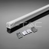 V-TAC | Hliníkový profil pro led pásky-bílé pouzdro 2000x17,2x15,5mm-VT-8110