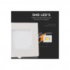 V-TAC LED panel 12W-IP20-VT-1207-čtvercový-podhledový-bílý