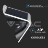 V-TAC LED solární nástěnné svítidlo s pohybovým senzorem-3W-IP65-VT-768-bílé