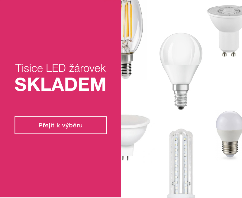 Tisíce LED žárovek skladem