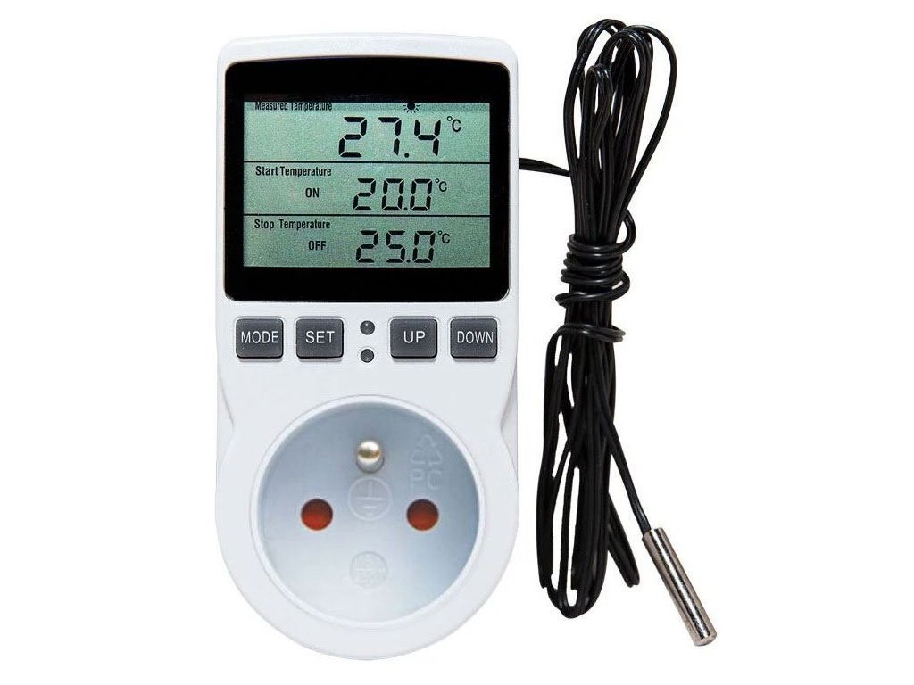 Zásuvkový termostat s časovým spínačem KT3100