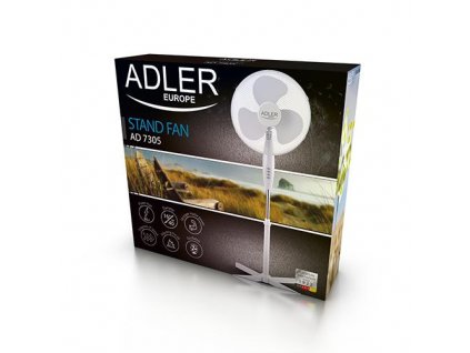ADLER Stojanový ventilátor AD 7305 , bílý