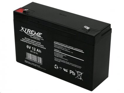 Baterie olověná 6V / 12Ah Xtreme 82-201 gelový akumulátor