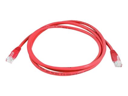 UTP Patch Kabel Lexton RJ45 CAT5E 0,5m 8P8C 1:1 Červený