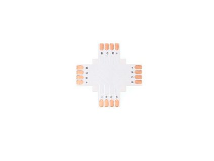 Spojka pro RGB LED pásky - X - CN14 - 10mm - 4pin