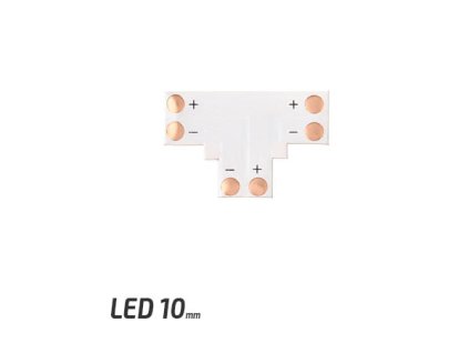 Spojka pro LED pásky - T - CN17 - 10mm - 2pin - SMD 5050, 5630, 5730
