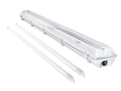 Svítidlo + 2x LED trubice - T8 - 120cm - 18W - 3240Lm - neutrální bílá - SADA