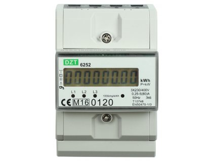 Elektroměr DZT 6252 0,25-80A CZ 3f.cejch