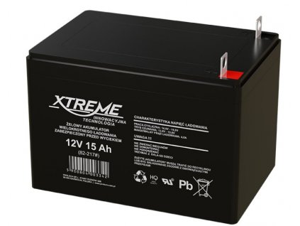 Baterie olověná 12V / 15Ah XTREME/Enerwell / 82-217 gelový akumulátor