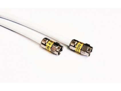 Anténní kabel F / F Cabelcon 1,5m, bílá