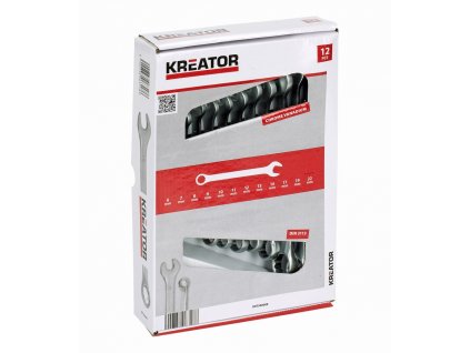 Sada klíčů Kreator KRT500009 očkoploché 8-22mm, 12ks