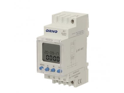 Elektronický časový spínač týdenní na DIN lištu ORNO OR-PRE-433