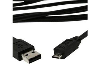 Kabel USB 2.0 A/B micro 0,5m černý
