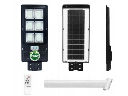 Pouliční LED solární lampa Lantern ID297 240W + držák a dálkové ovládání