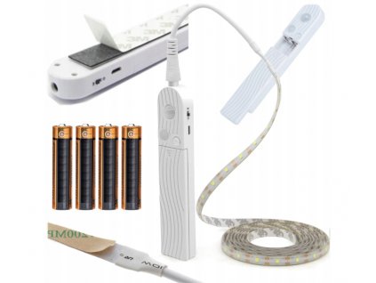 LED pásek na baterie / USB se senzorem pohybu - 2m
