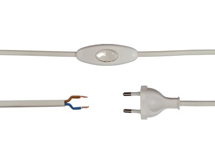 Propojovací kabel 1,5m 2x0,75 OMYp - bílý