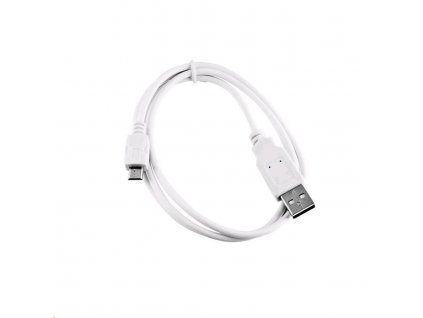 C-TECH kabel USB 2.0 AM/Micro, 2m, bílý