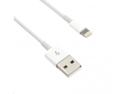 C-TECH kabel USB 2.0 Lightning (IP5 a vyšší) nabíjecí a synchronizační kabel, 1m, bílý