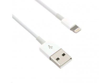 C-TECH kabel USB 2.0 Lightning (IP5 a vyšší) nabíjecí a synchronizační kabel, 2m, bílý