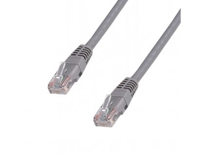 DATACOM Patch cord UTP CAT6 0,25m šedý