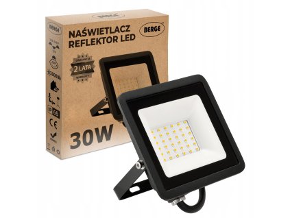 LED reflektor 30W IP65 PREMIUM - neutrální bílá