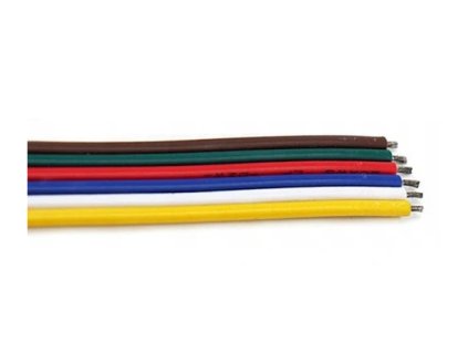 6-žilový kabel pro RGBW + CCT led pásky - 1m